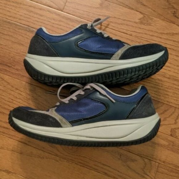 Joya Ortholite Womans Blue Black Gray Lace Up Sneakers Size 8.5 - Picture 7 of 8